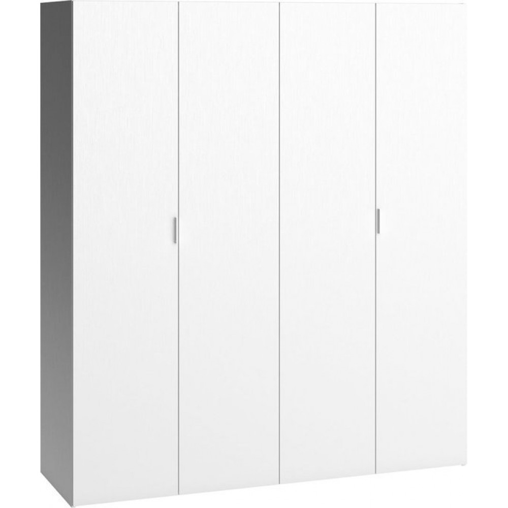 Ντουλάπα 4 You τετράφυλλη-Λευκό-180 x 57 x 206 εκ.