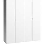 Ντουλάπα 4 You τετράφυλλη-Λευκό-180 x 57 x 206 εκ.