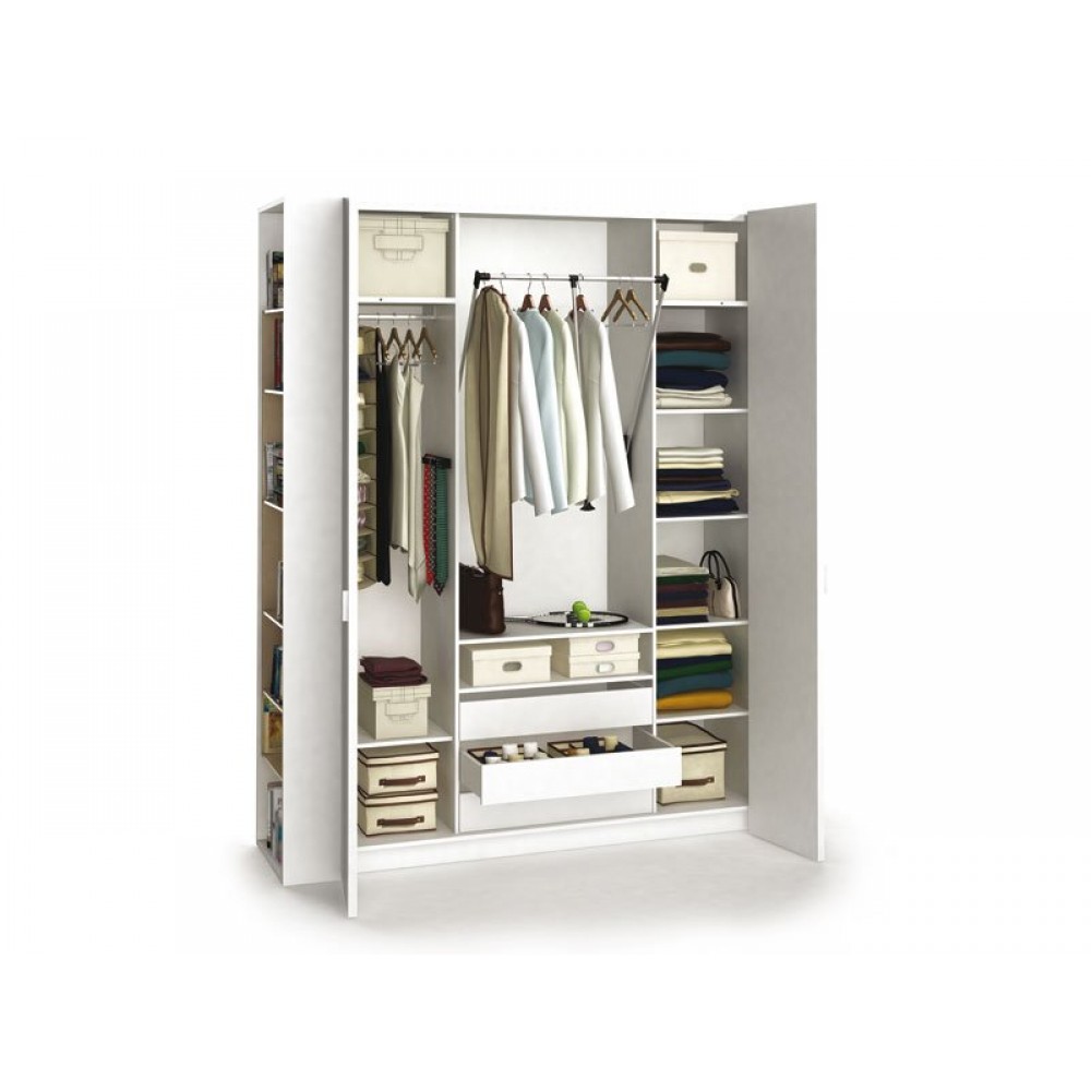 Ντουλάπα 4 You τετράφυλλη-Λευκό-180 x 57 x 206 εκ.