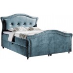 Επενδυμένο κρεβάτι Bedran Lux-Galazio-200 x 200 130x214x130
