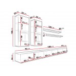 Σύνθετο Σαλονιού Bristol - Δρύς