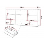 Μπουφές Bristol - Δρύς