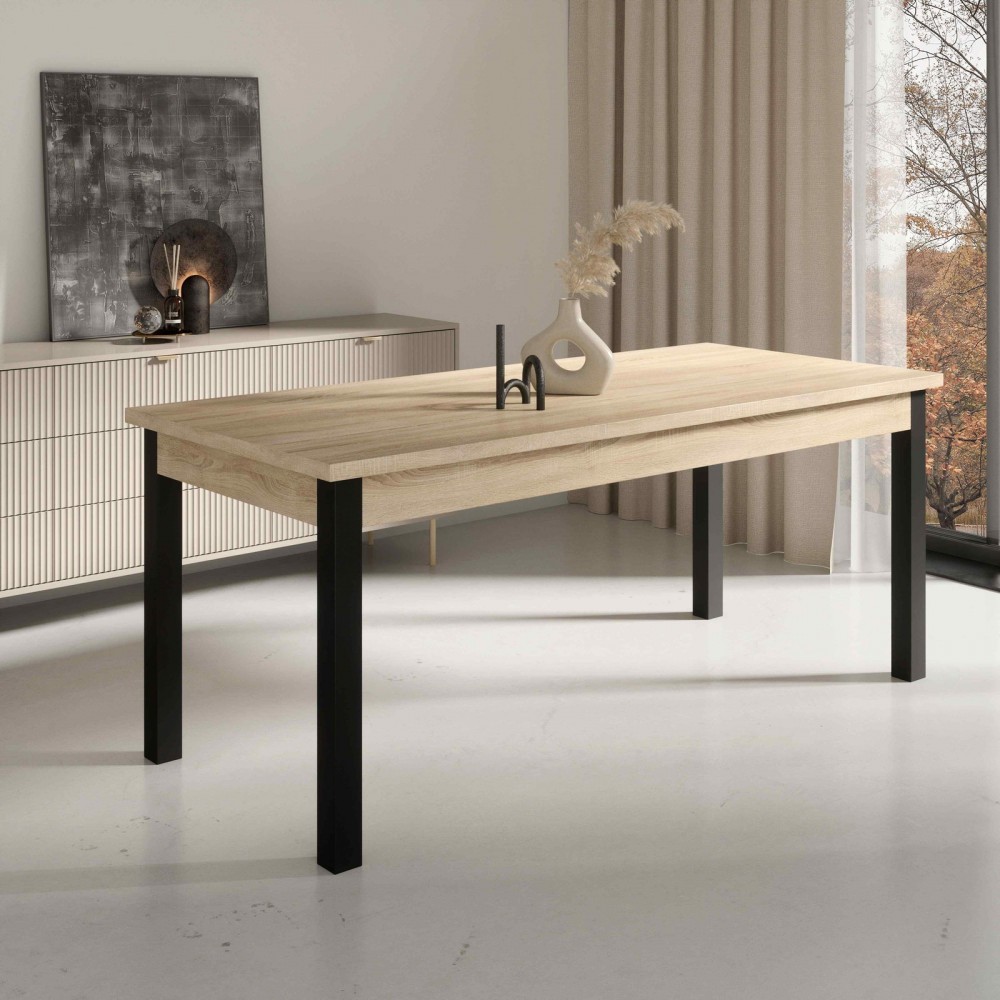 Επεκτεινόμενο τραπέζι Colossus 80-Mauro - Sonoma 140x80x75