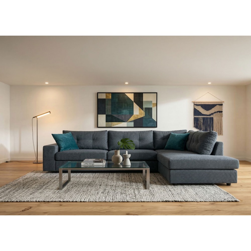 Γωνιακός καναπές Hanson-Gkri-Skouro-Δεξιά