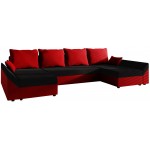 Γωνιακός καναπές Eibar max-Mauro-kokkino