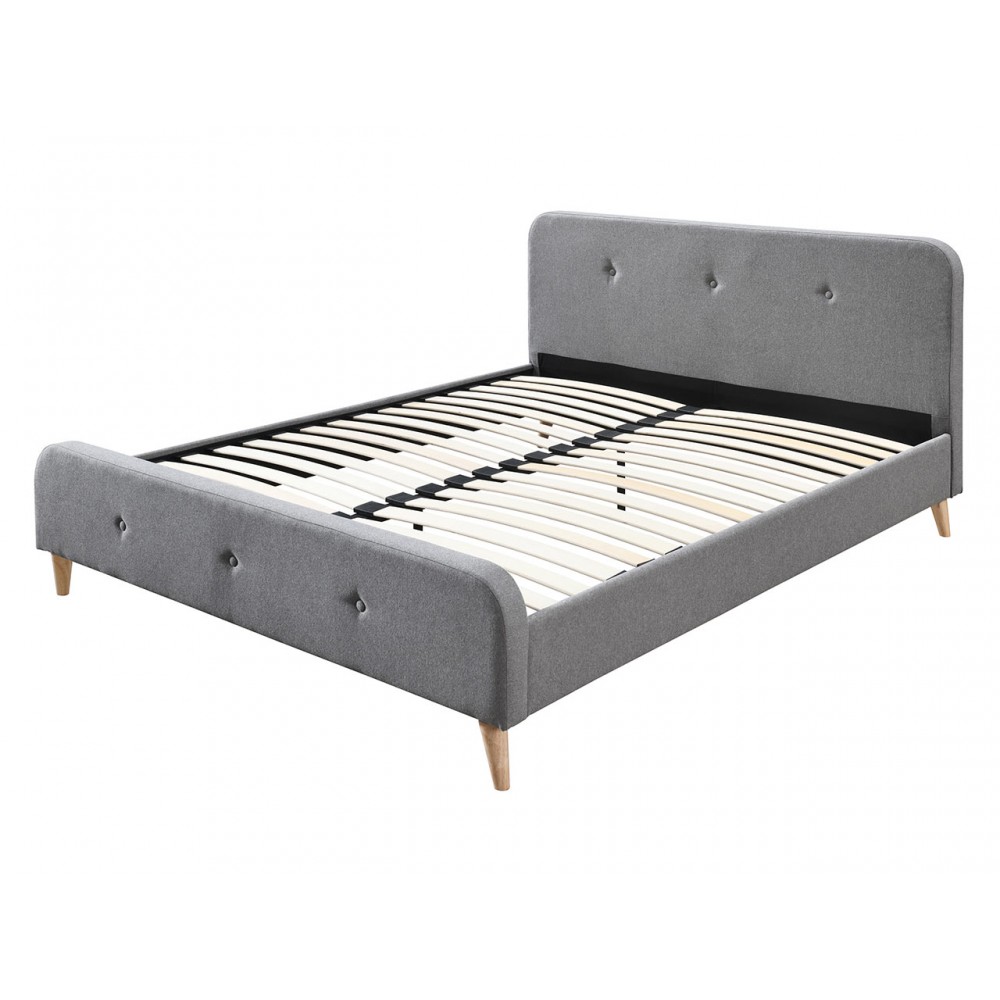 Επενδυμένο κρεβάτι Loham-Gkri-140 x 200