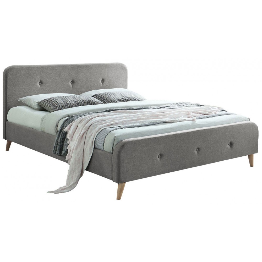 Επενδυμένο κρεβάτι Loham-Gkri-140 x 200