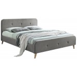 Επενδυμένο κρεβάτι Loham-Gkri-140 x 200