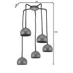 Κρεμαστό φωτιστικό οροφής Canonus 5φωτο