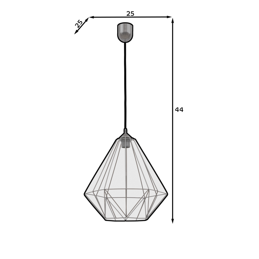 Κρεμαστό φωτιστικό οροφής Benigne Μονόφωτο I