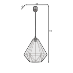 Κρεμαστό φωτιστικό οροφής Benigne Μονόφωτο I