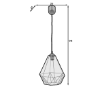 Κρεμαστό φωτιστικό οροφής Benigne Μονόφωτο II