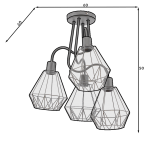 Φωτιστικό Bendinni 4φωτο