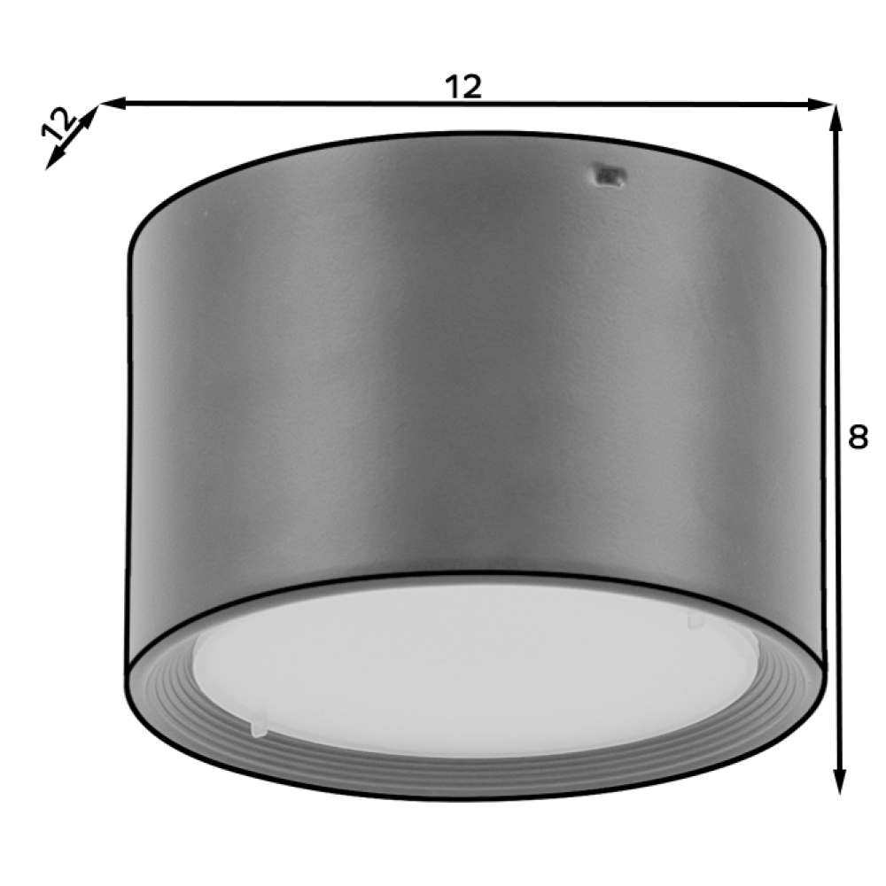 Χωνευτό σποτ οροφής Vallum II