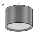 Χωνευτό σποτ οροφής Vallum II