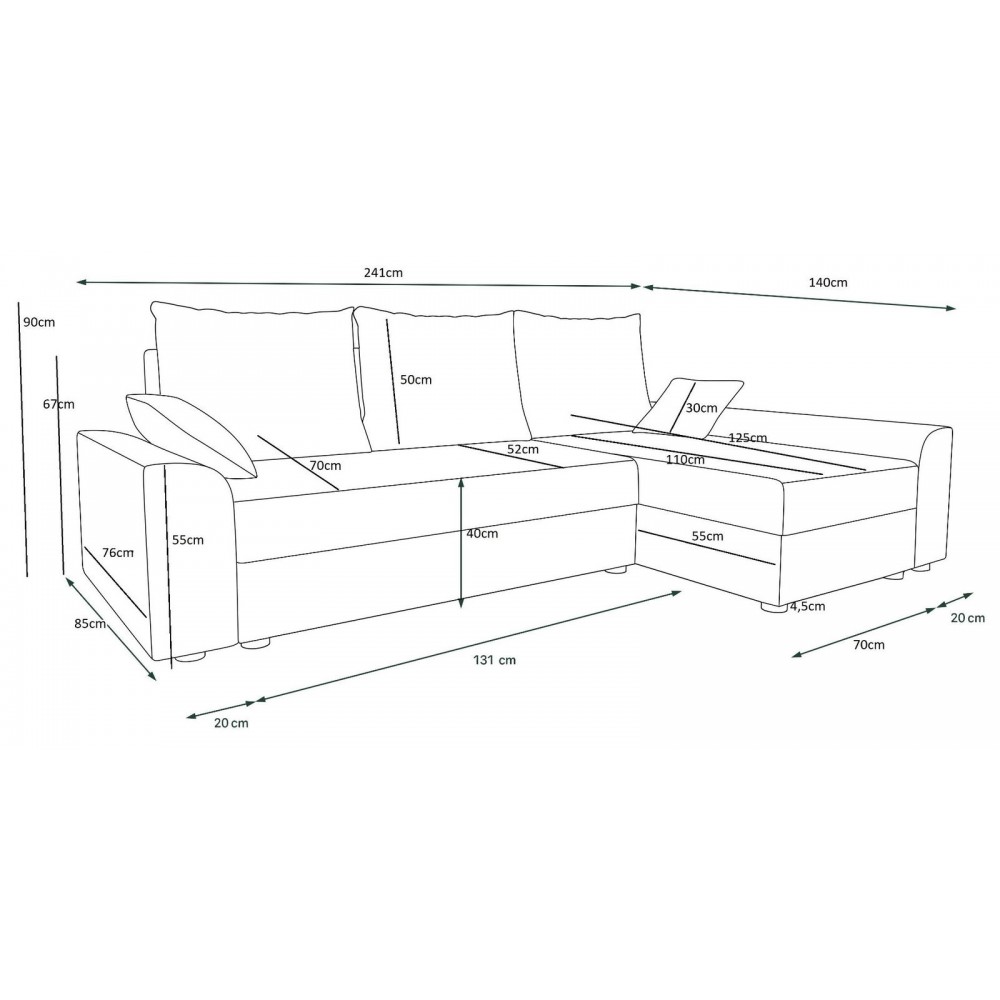 Γωνιακός καναπές Jason-Mpez-kafe