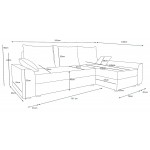 Γωνιακός καναπές Jason-Gkri