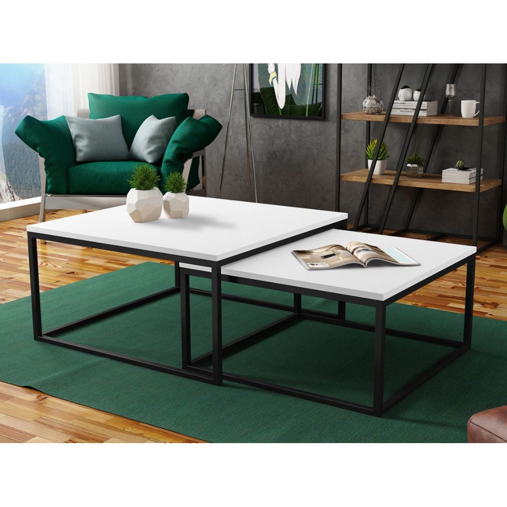 Σετ τραπεζάκια σαλονιού Stolik-Leuko