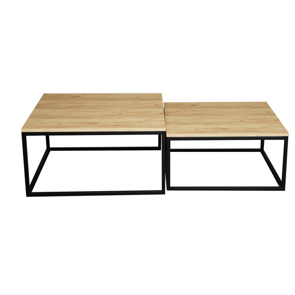 Σετ τραπεζάκια σαλονιού Stolik 76x76x39