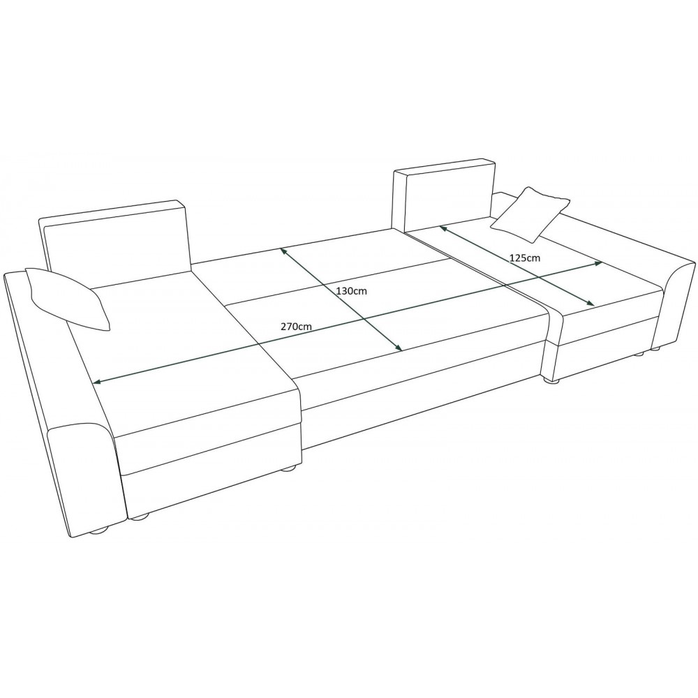 Γωνιακός καναπές Jason max-Mauro - Portokali