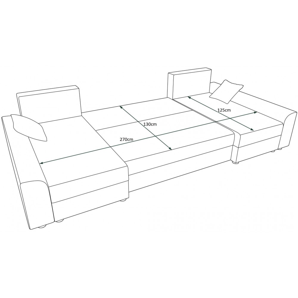 Γωνιακός καναπές Jason max-Gkri Anoixto