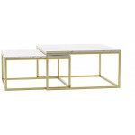 Σετ τραπεζάκια σαλονιού Stolik Dual Zloty-Marmaro