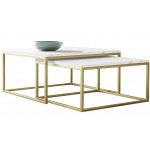 Σετ τραπεζάκια σαλονιού Stolik Dual Zloty-Marmaro