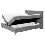 Επενδυμένο κρεβάτι Laro-Roz-140 x 200