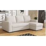 Γωνιακός καναπές Latte-Ekrou