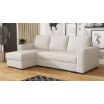 Γωνιακός καναπές Latte-Ekrou