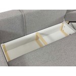 Γωνιακός καναπές Latte-Gkri Anoixto