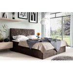 Επενδυμένο κρεβάτι Box 1-Kafe-140 x 200 144x208x103