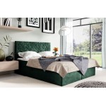 Επενδυμένο κρεβάτι Box 1-Prasino-180 x 200 184x208x103