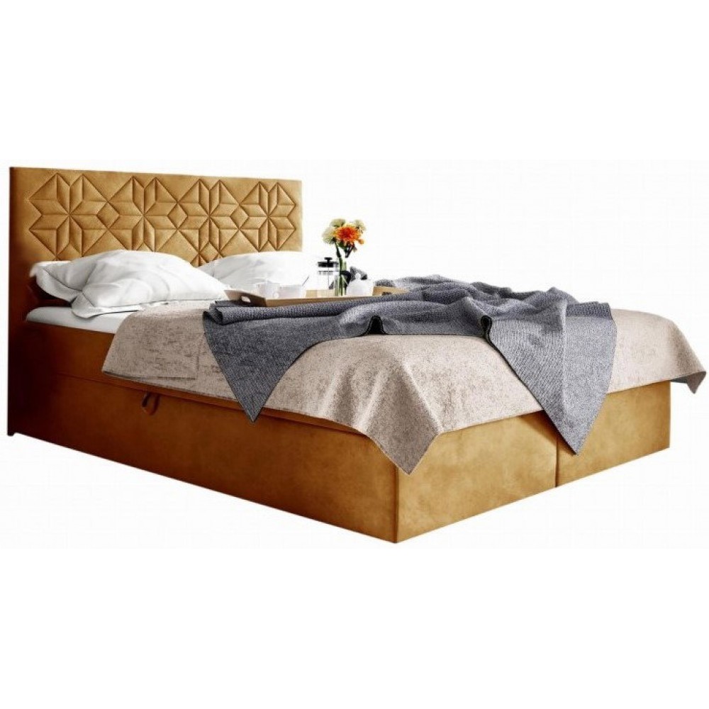 Επενδυμένο κρεβάτι Box 1-Ohra-140 x 200 144x208x103