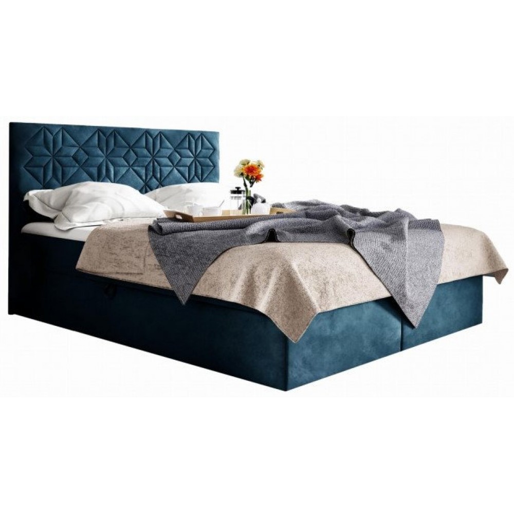 Επενδυμένο κρεβάτι Box 1-Mple-180 x 200 184x208x103