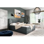 Επενδυμένο κρεβάτι Box 2-Gkri-160 x 200 164x208x103