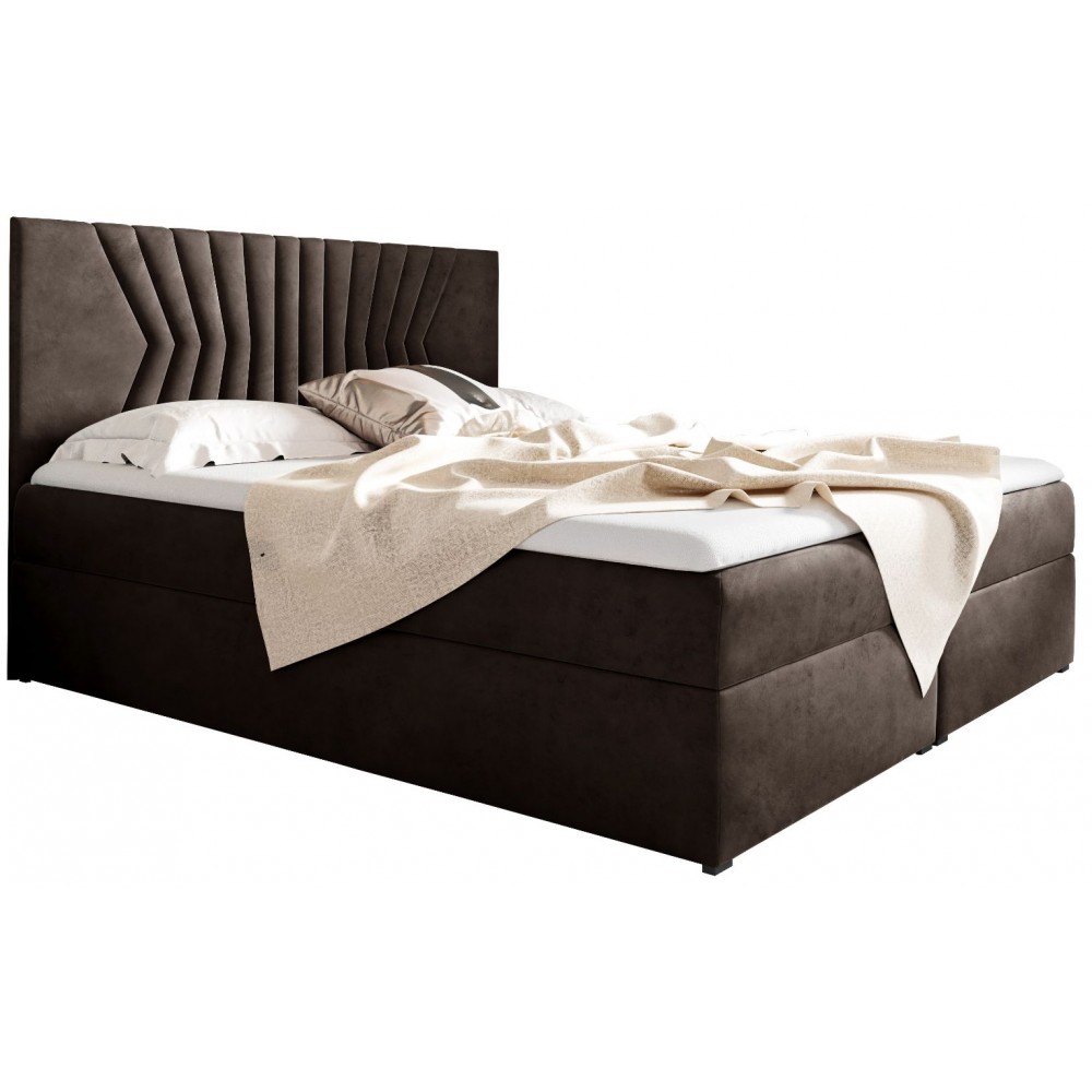 Επενδυμένο κρεβάτι Box 2-Kafe-160 x 200 164x208x103