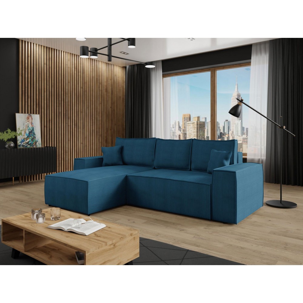 Γωνιακός καναπές Malaga mini I-Petrol-Αριστερή