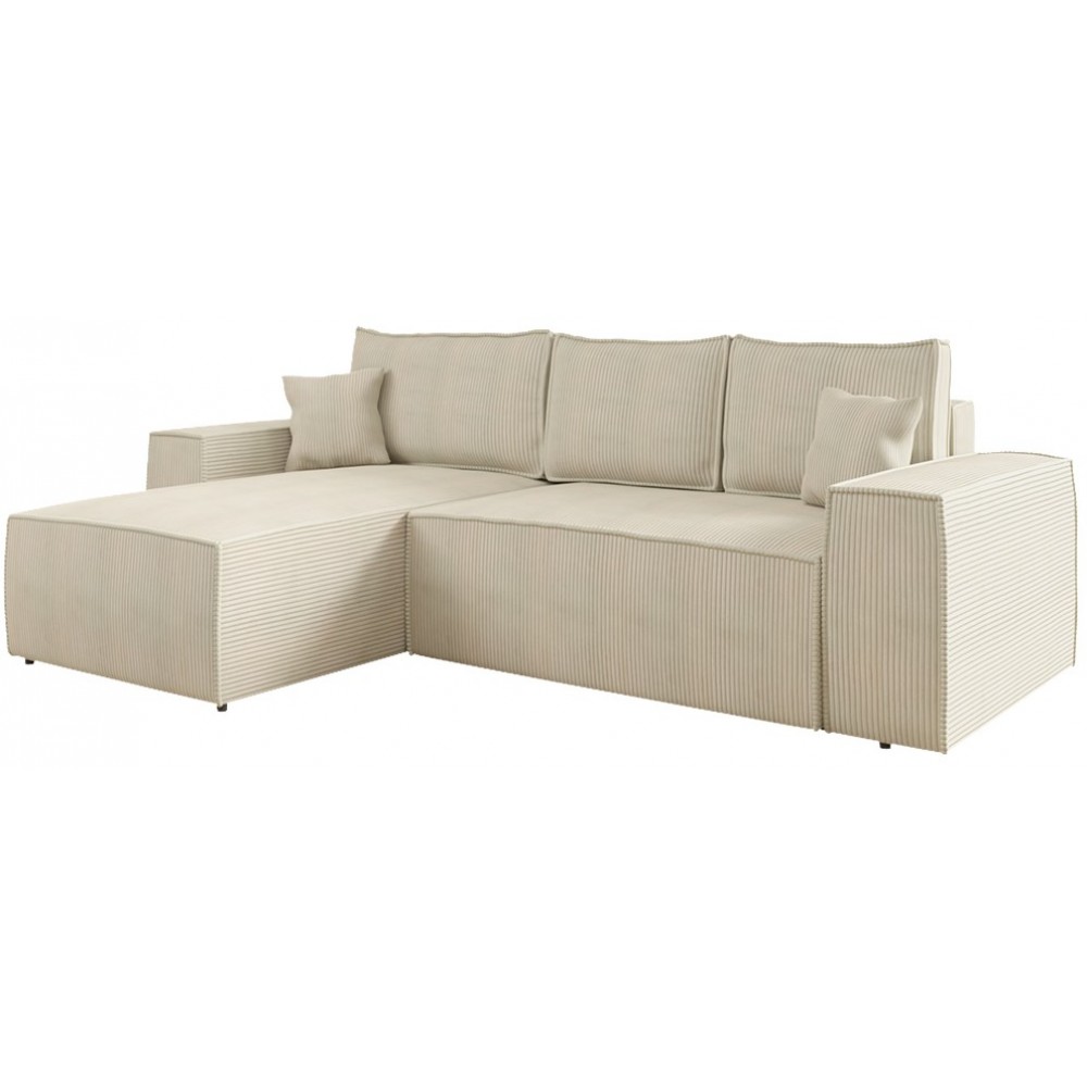 Γωνιακός καναπές Malaga mini I-Ekrou-Αριστερή