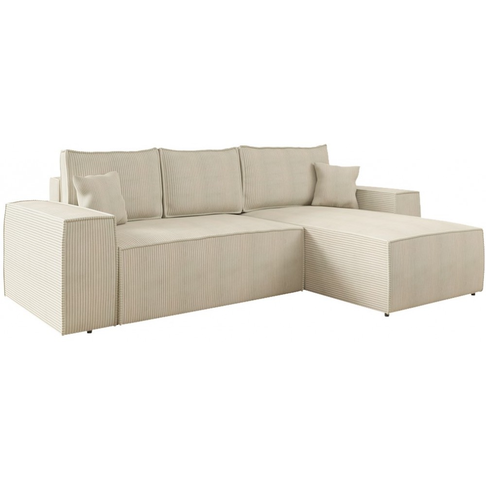 Γωνιακός καναπές Malaga mini I-Ekrou-Δεξιά