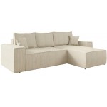 Γωνιακός καναπές Malaga mini I-Ekrou-Δεξιά