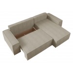 Γωνιακός καναπές Malaga mini II-Ekrou-Δεξιά