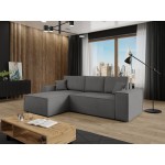 Γωνιακός καναπές Malaga mini II-Gkri Skouro-Αριστερή