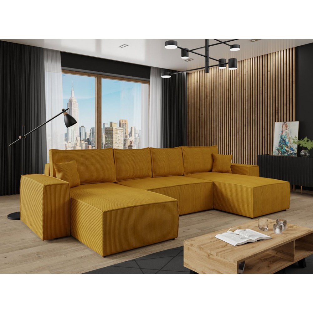 Γωνιακός καναπές Malga Maxy-Moustardi