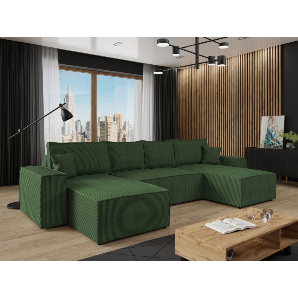 Γωνιακός καναπές Malga Maxy-Prasino