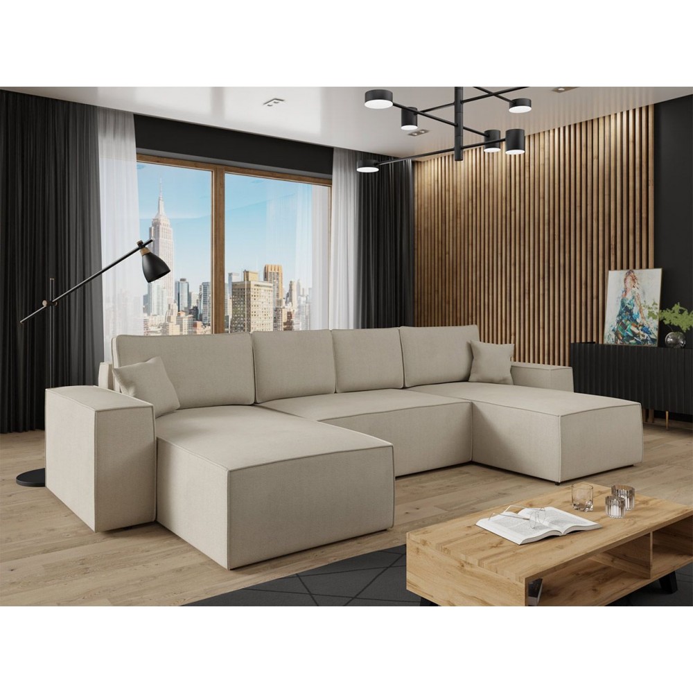 Γωνιακός καναπές Malga Maxy II-Ekrou