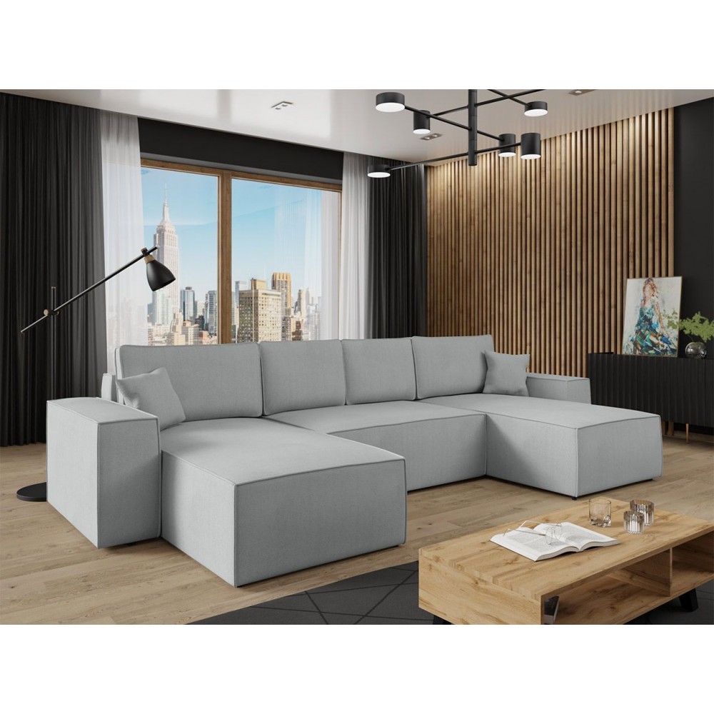 Γωνιακός καναπές Malga Maxy II-Gkri Anoixto