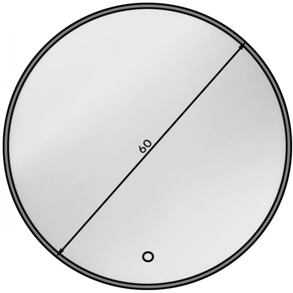 Καθρέπτης Calia A LED-Διάμετρος: 60 εκ.