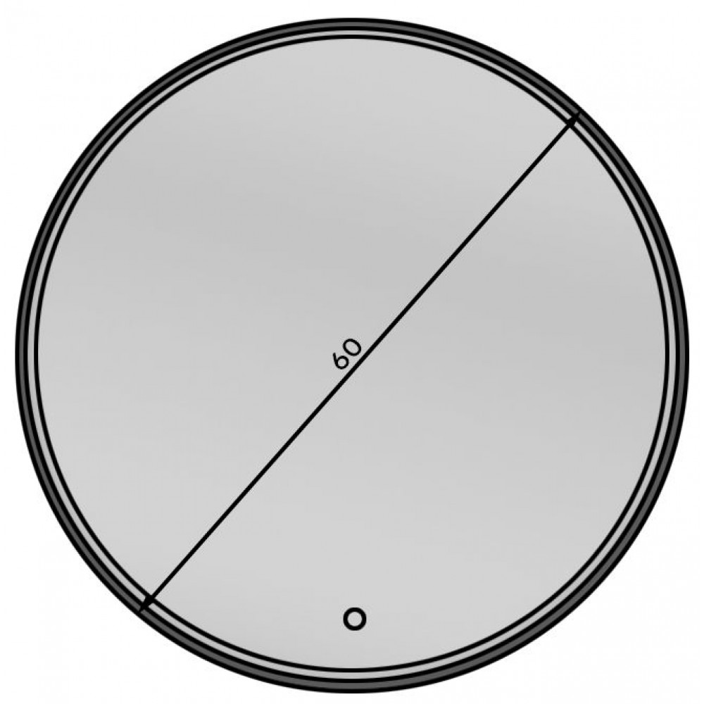 Καθρέφτης Calia L LED-Διάμετρος: 60 εκ.