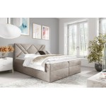 Επενδυμένο κρεβάτι Box 6-Mpez-200 x 200 204x208x103